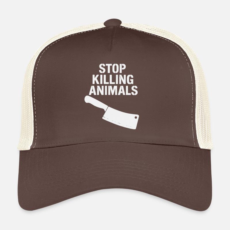 Déclaration « Arrêter la cruauté envers les animaux » Casquette trucker 