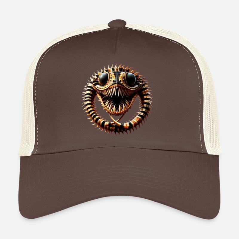Monster Mystery Ring Snake Defense Spell Gothic Trucker Cap