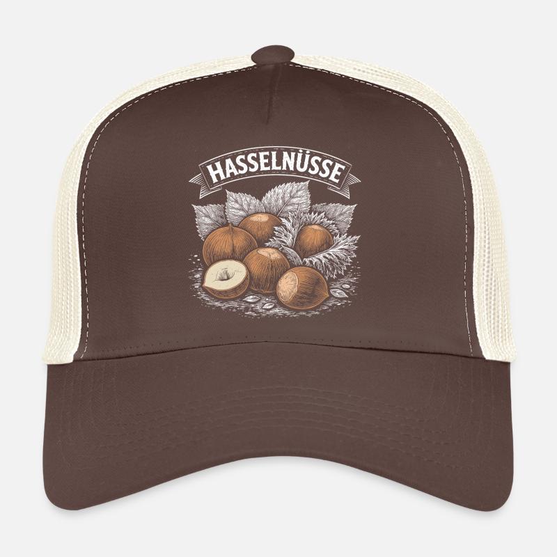 Haselnuss Vintage Illustration Trucker Cap