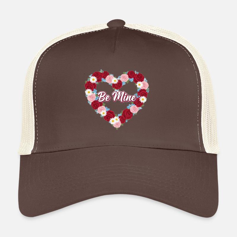 Herz der Rosen sei mein - Trucker Cap - Braun/Beige