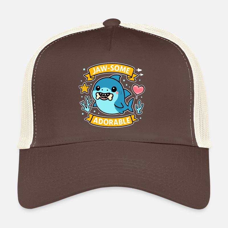 Jaw - Un adorable dessin animé de requin Casquette trucker 