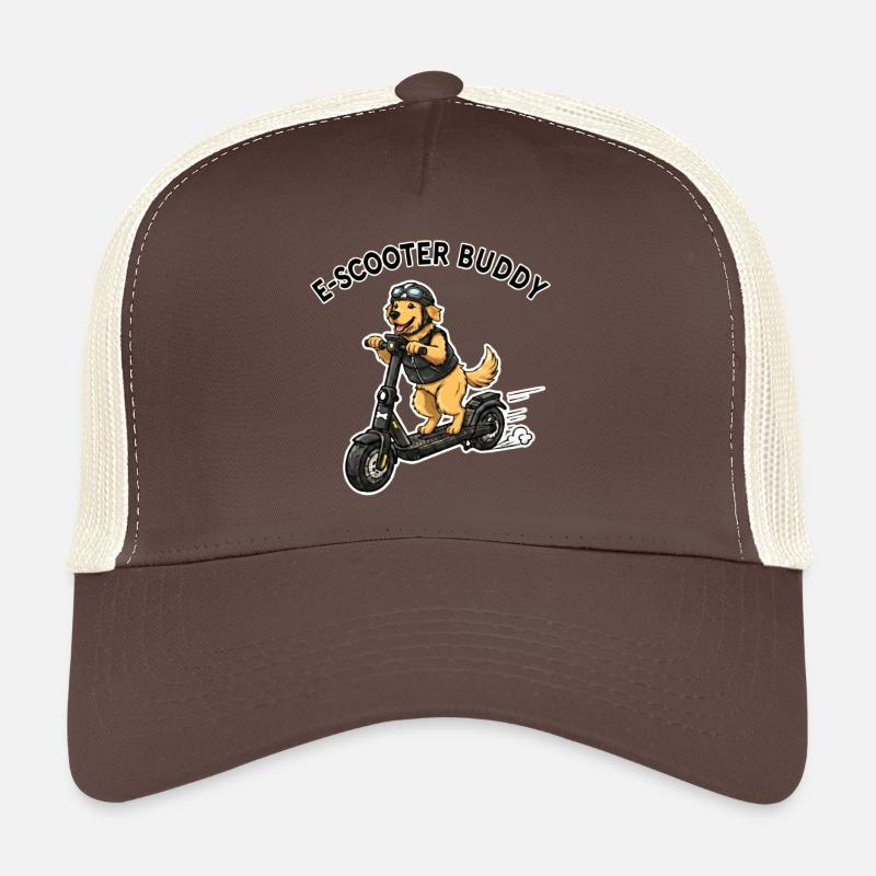 EScooter Buddy Hund Illustration Trucker Cap