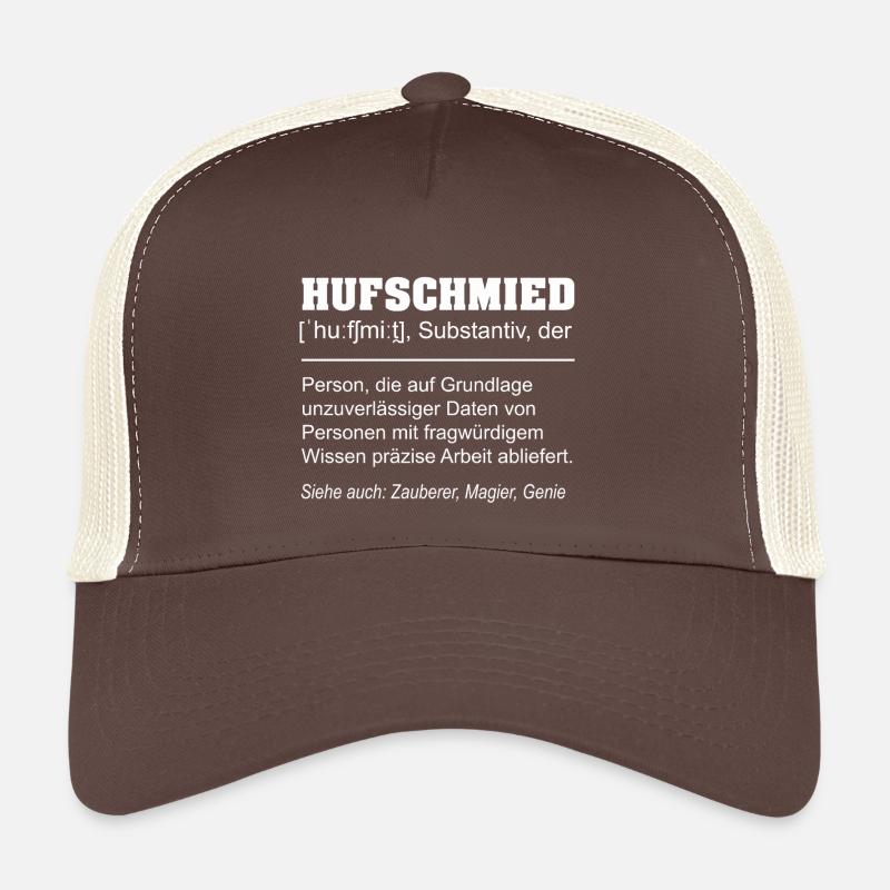 Définition du maréchal-ferrant : Drôle Casquette trucker 