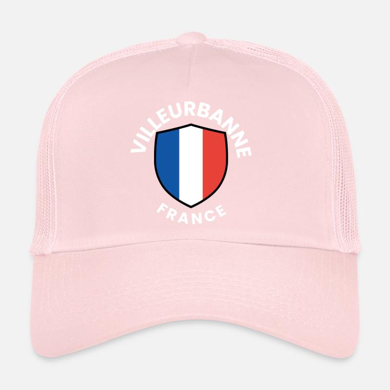 Conception du bouclier du drapeau français Casquette trucker 