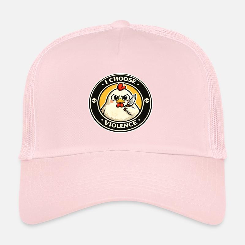 Resolute hen with knife Trucker Cap
