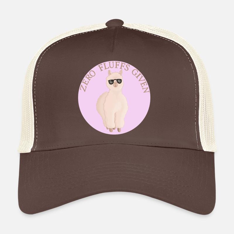Fluffiges Alpaca - Trucker Cap - Braun/Beige