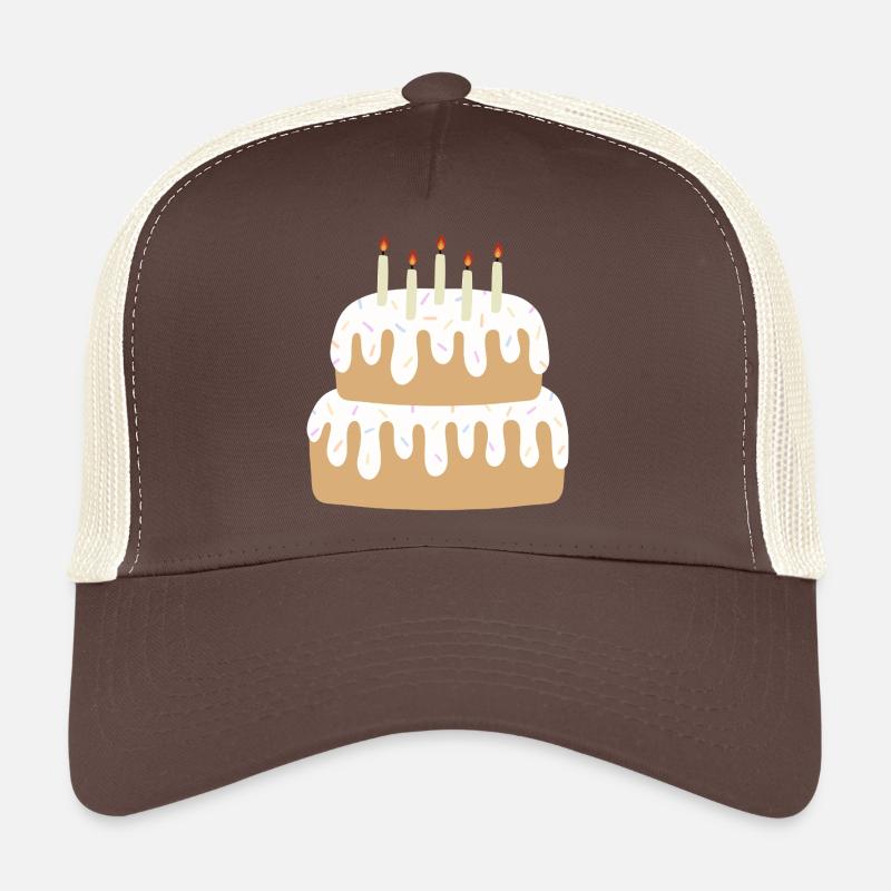 Two-Tier Cake with Candles Trucker Cap
