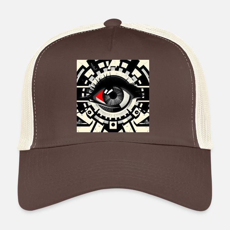 Machine Eye in the Geometry Kaleidoscope Trucker Cap