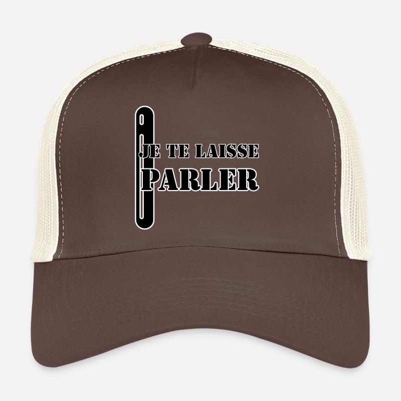 I'LL LET YOU SPEAK. - Trucker Cap - brown/beige