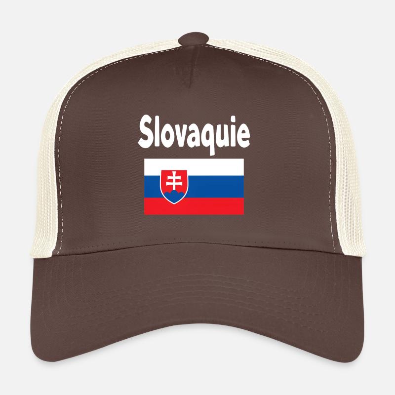 Slowakei, stilisierte Flagge und Wappen Trucker Cap