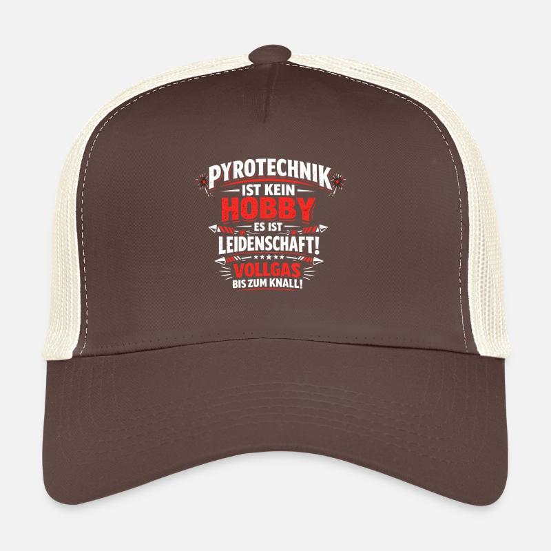 Pyrotechnik Leidenschaft Shirt - Trucker Cap - Braun/Beige