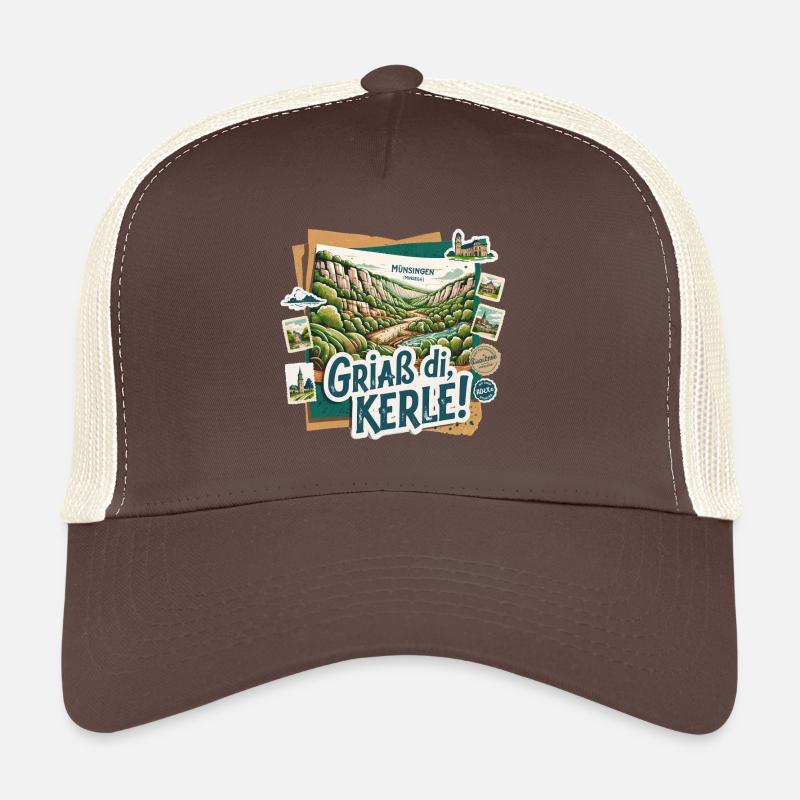 Hello, fellows! Southern Germany Landscape - Trucker Cap - brown/beige
