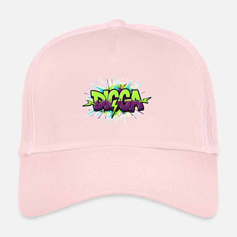 Digga Graffiti Neon Burst Trucker Cap