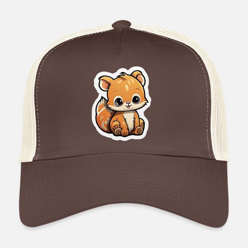 Cartoon Squirrel Trucker Cap