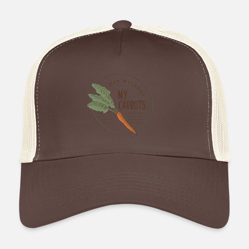 Pas sans mes carottes - design botanique Casquette trucker 
