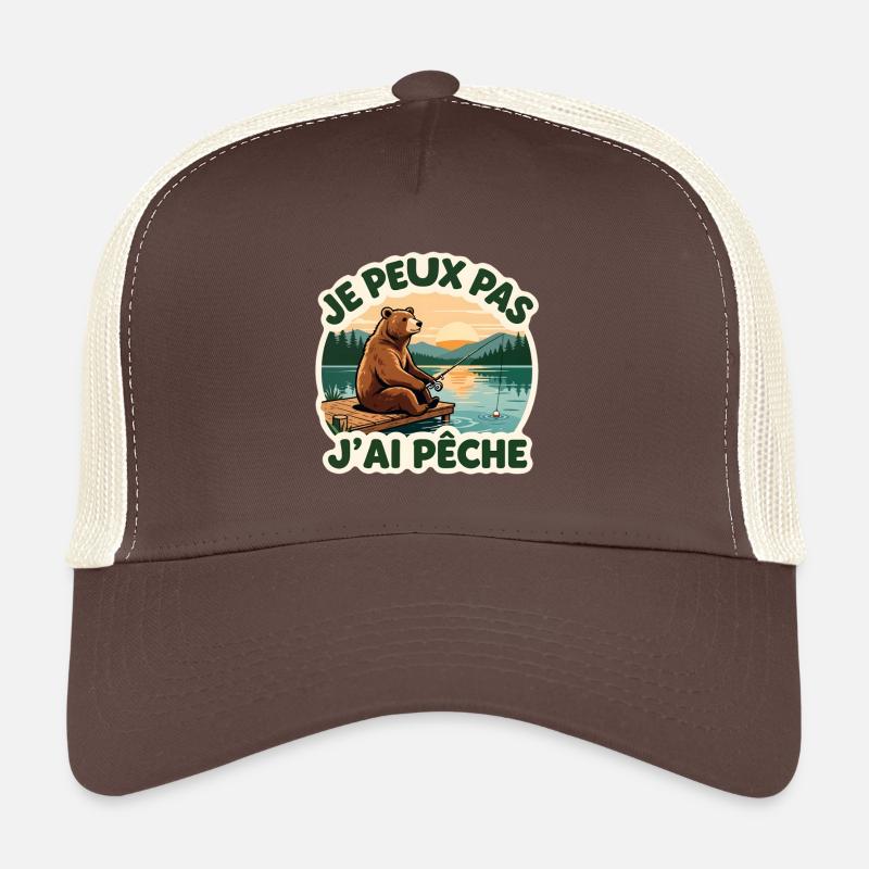 Je peux pas j'ai pêche Casquette trucker 