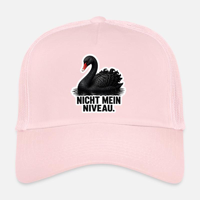 Nicht mein Niveau – schwarzer Schwan Trucker Cap