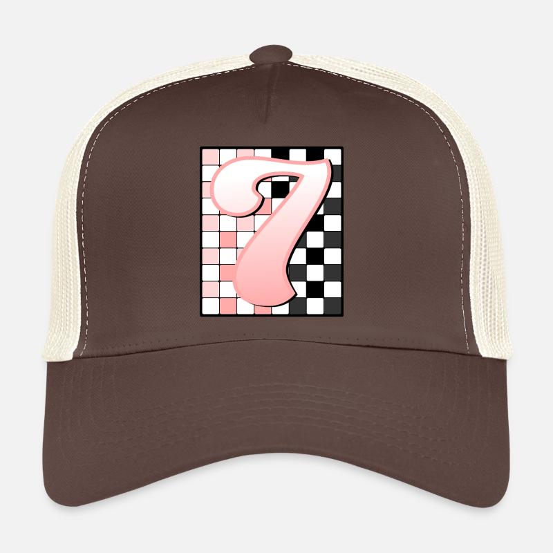 7. GEBURTSTAG – PINK CHECKERED Trucker Cap