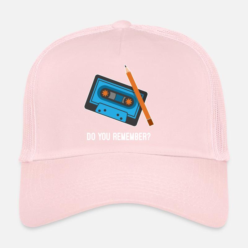 Que tu remember ? Cassette et crayon Fun Design Casquette trucker 