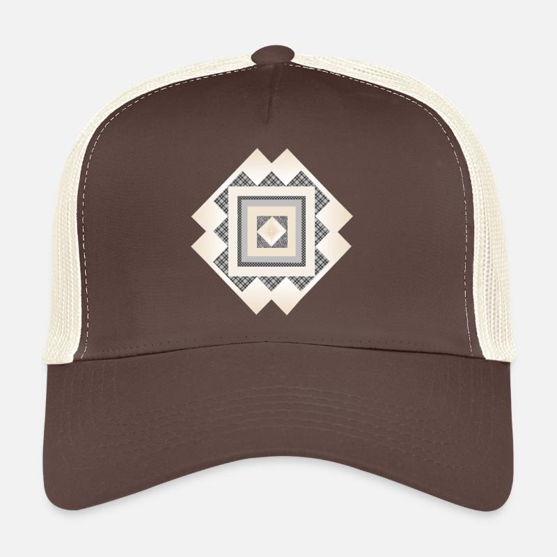 Ornament - Trucker Cap - Braun/Beige