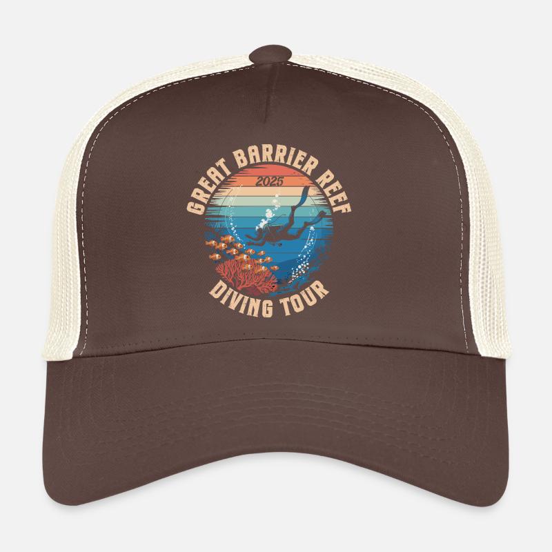 Plongée Grande Barrière de Corail 2025 Casquette trucker 