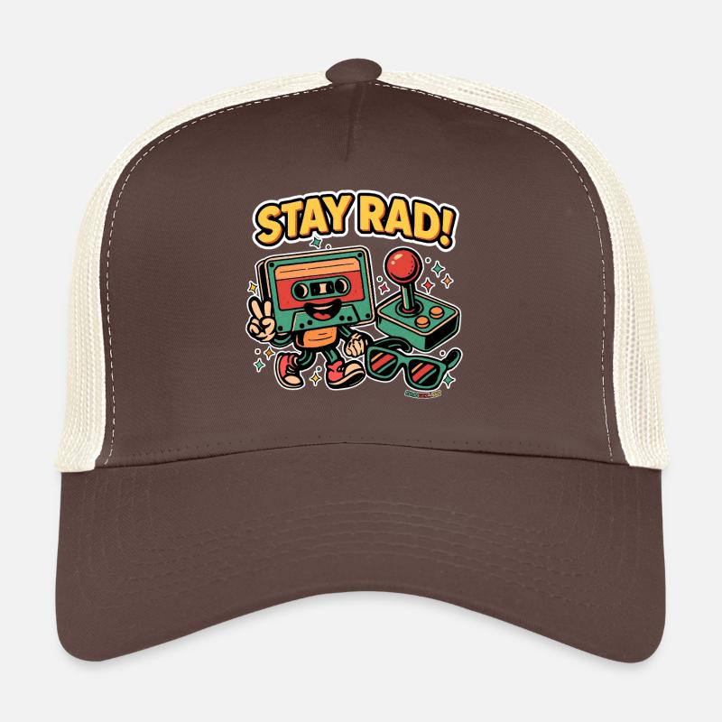 Stay Rad – Retro Vibes - Trucker Cap - brown/beige