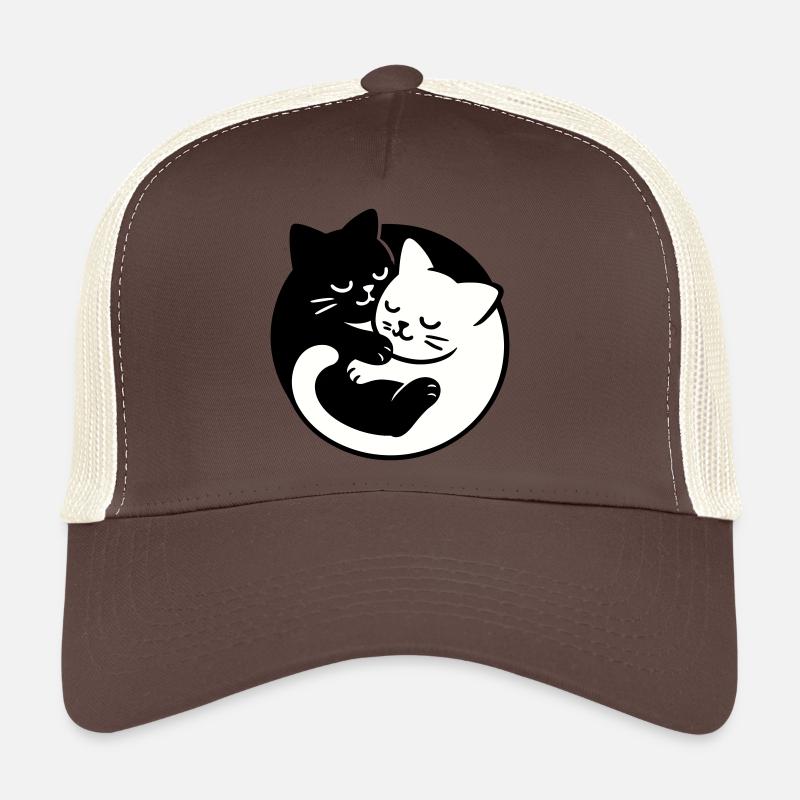 Chats Yin-Yang Casquette trucker 
