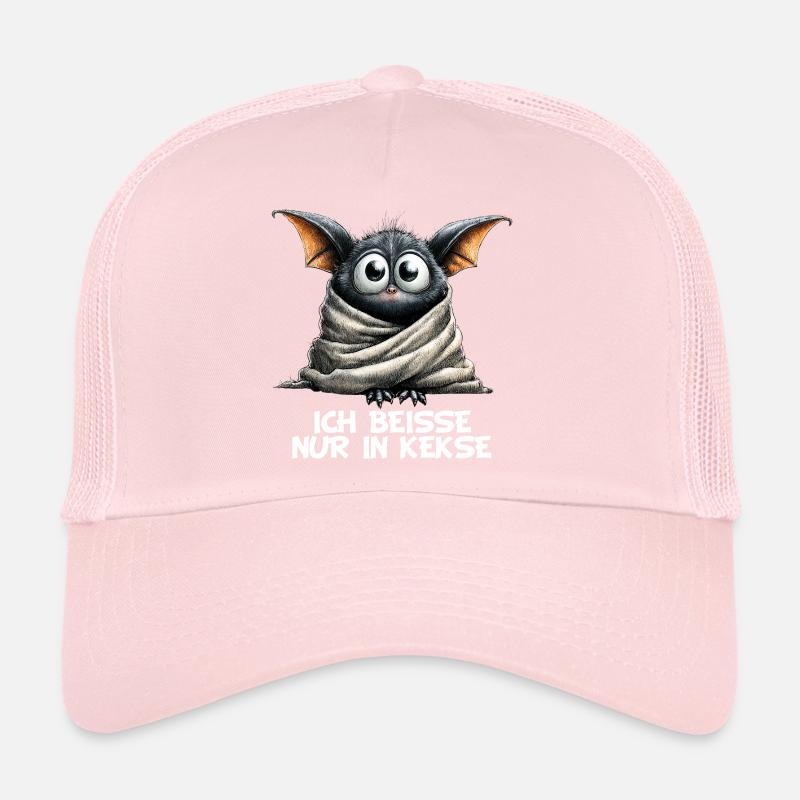 Je mords juste dans des biscuits, chauve-souris bizarre Casquette trucker 