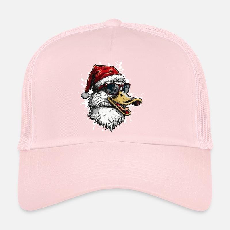 Duck Christmas Funny Trucker Cap