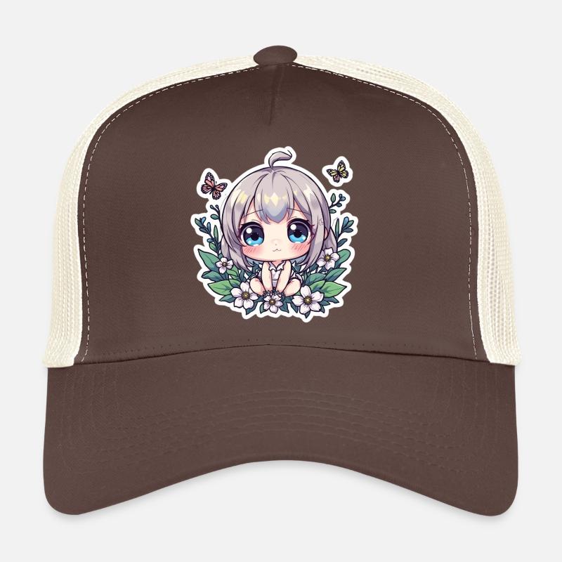 Chibi-Blumenzauber Trucker Cap