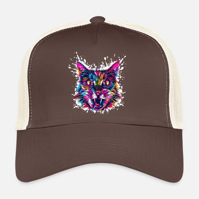 Katze Kunst Graffiti Trucker Cap