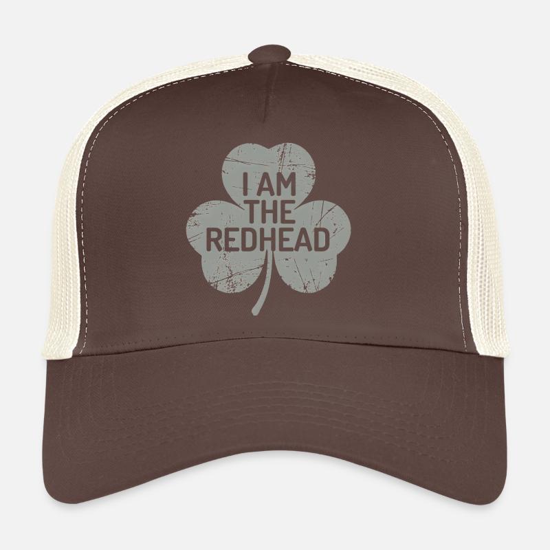 I Am The Redhead Shamrock Pride Trucker Cap