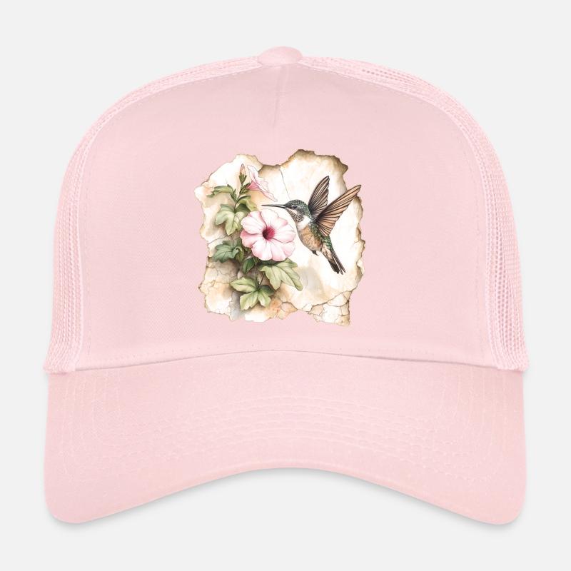 Kolibri mit Blüte Trucker Cap