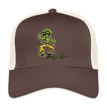 BroccoLee Kampfsbrokkoli - Trucker Cap - Braun/Beige - Vorne