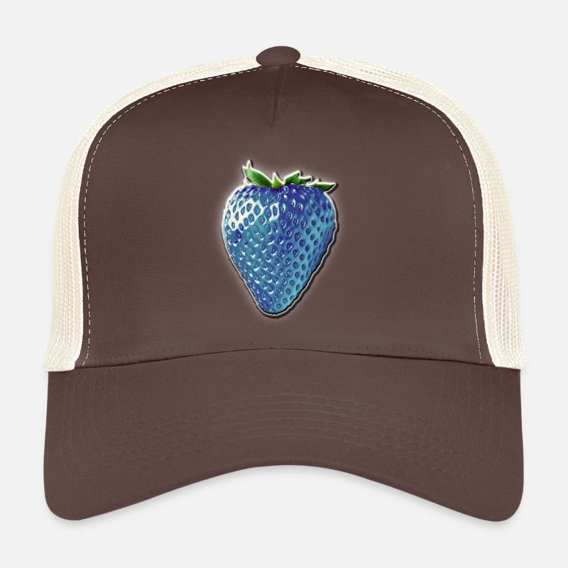 Blue strawberry - Trucker Cap - brown/beige