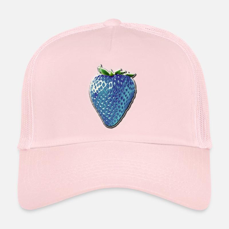 Blaue Erdbeere Trucker Cap