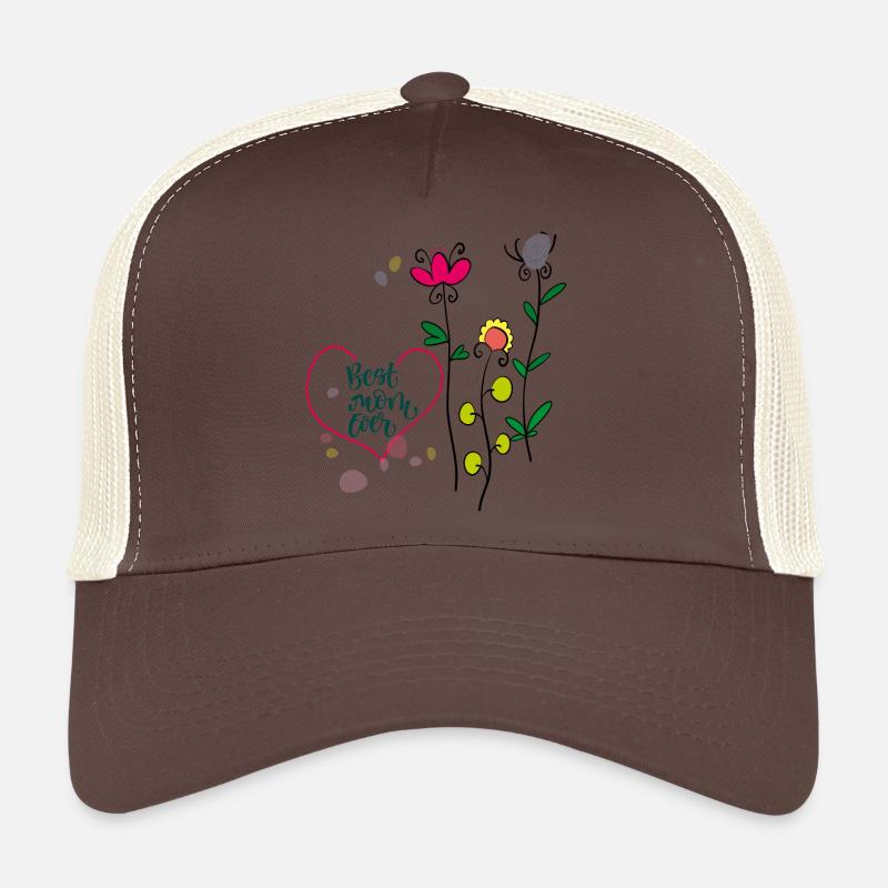 best mom ever - Trucker Cap - Braun/Beige