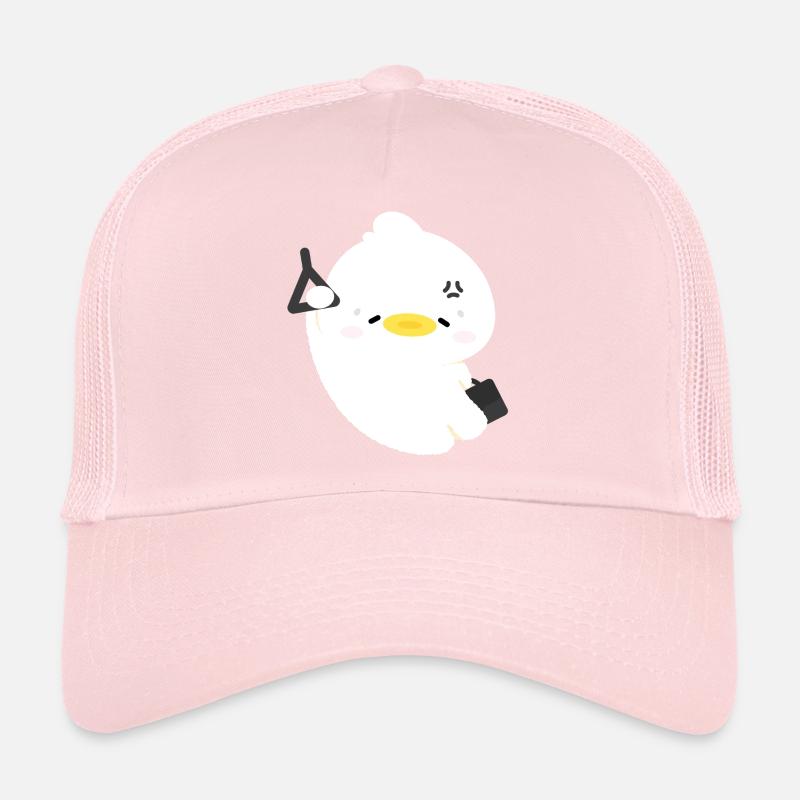 Sleepy Fluffy Duck  Trucker Cap