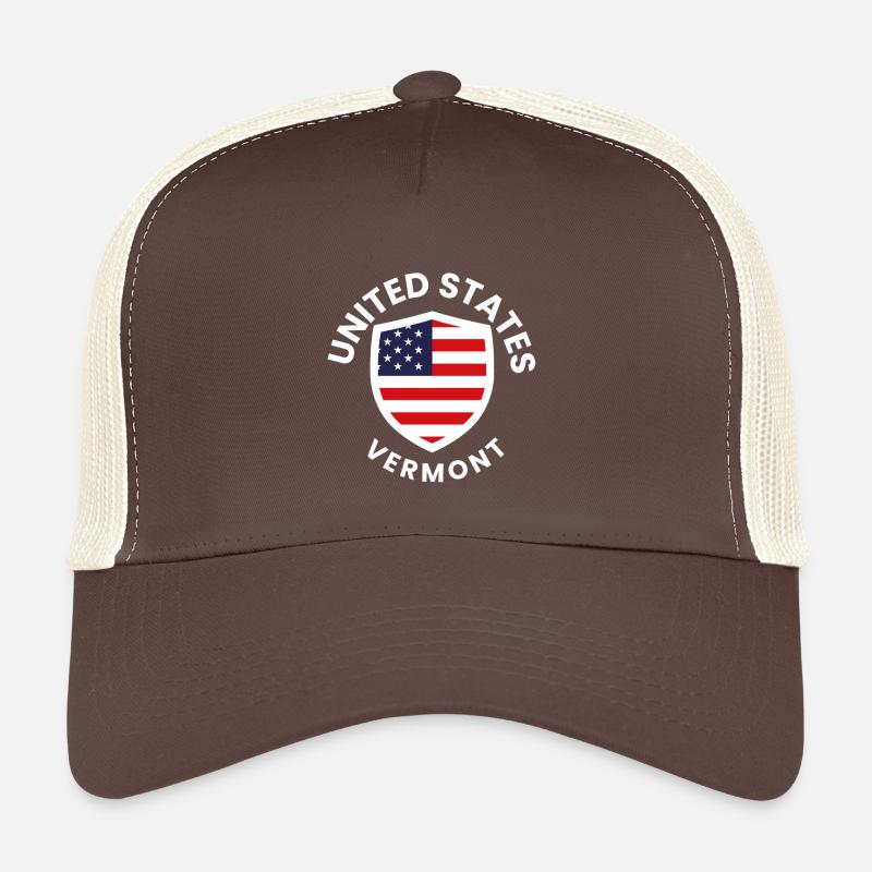 US Vermont Shield Crest Trucker Cap