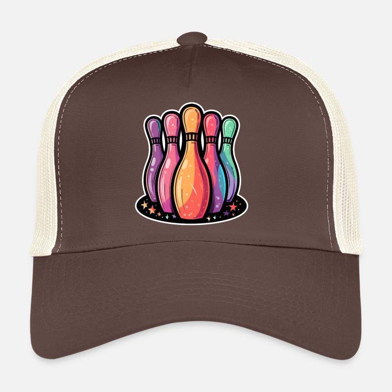 Funny Bowling Pins Trucker Cap