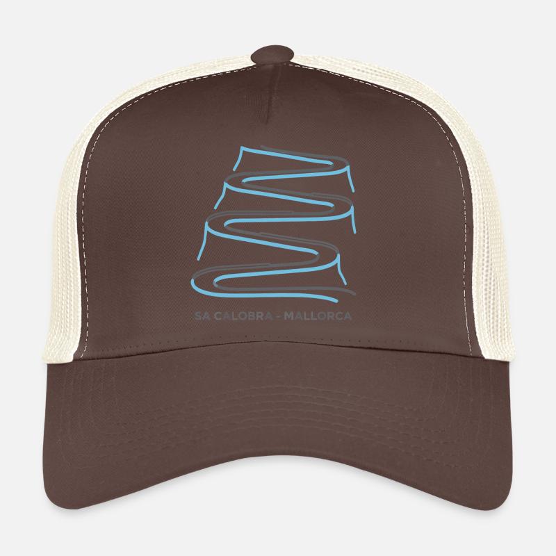 Sa Calobra Mallorca Cycling Serpentines Art Trucker Cap