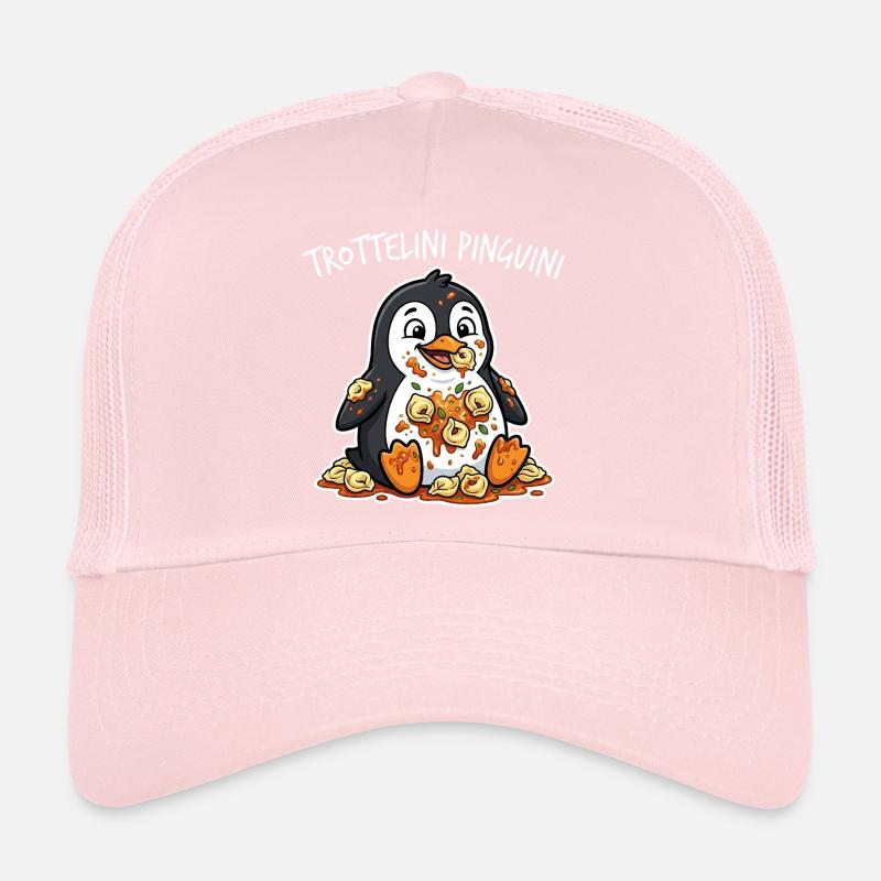 Trottelini Pinguini Pasta Cartoon Trucker Cap