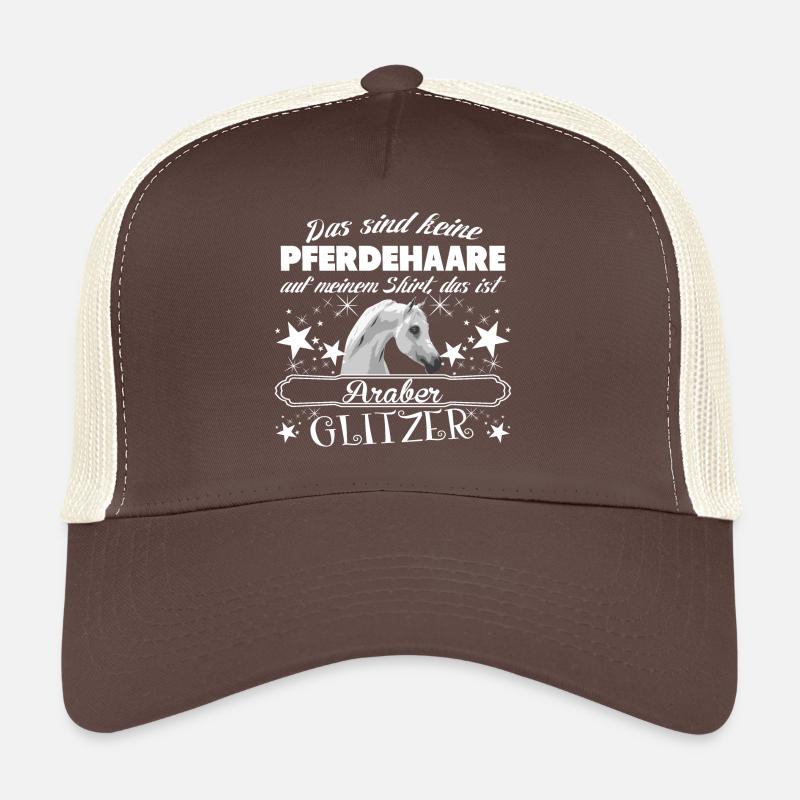 Araber Pferde - Trucker Cap - Braun/Beige