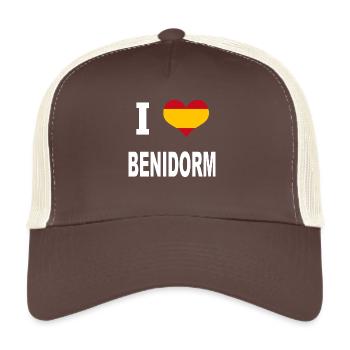 I Love Spain BENIDORM - Trucker Cap - brown/beige - Front