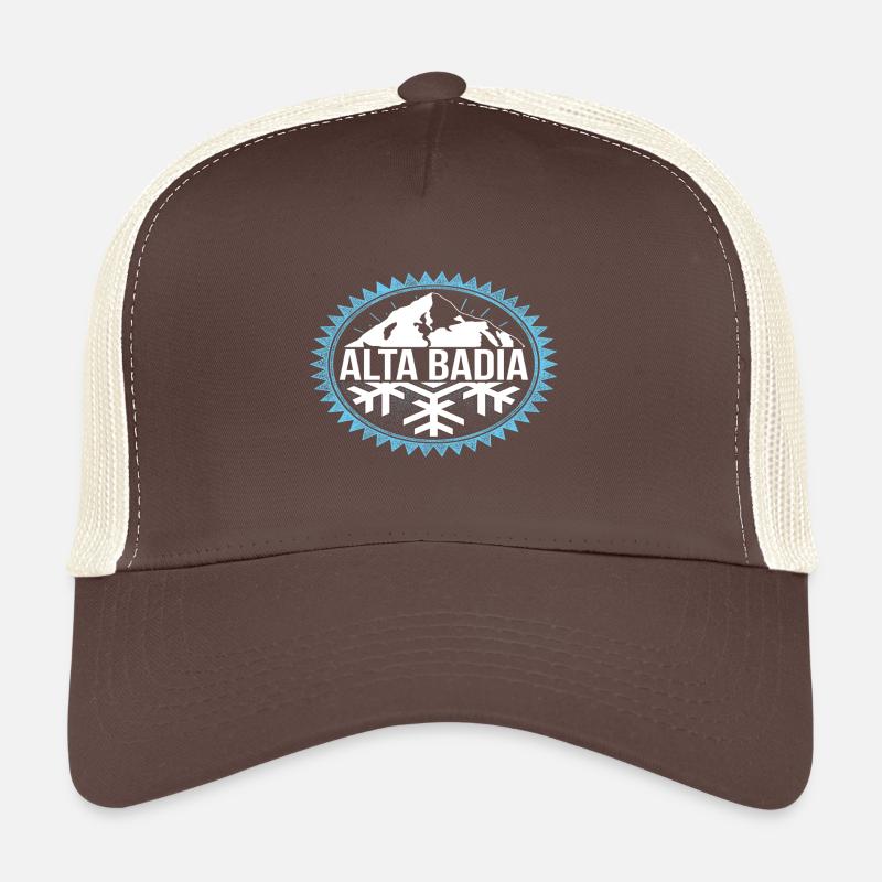 ALTA BADIA montagnes d'hiver Casquette trucker 