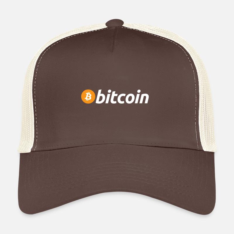 Bitcoin Decentralized Currency Gift Blockchain Trucker Cap