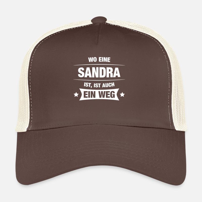 SANDRA Spruch Geschenkidee Geburtstag Witzig Cool Trucker Cap