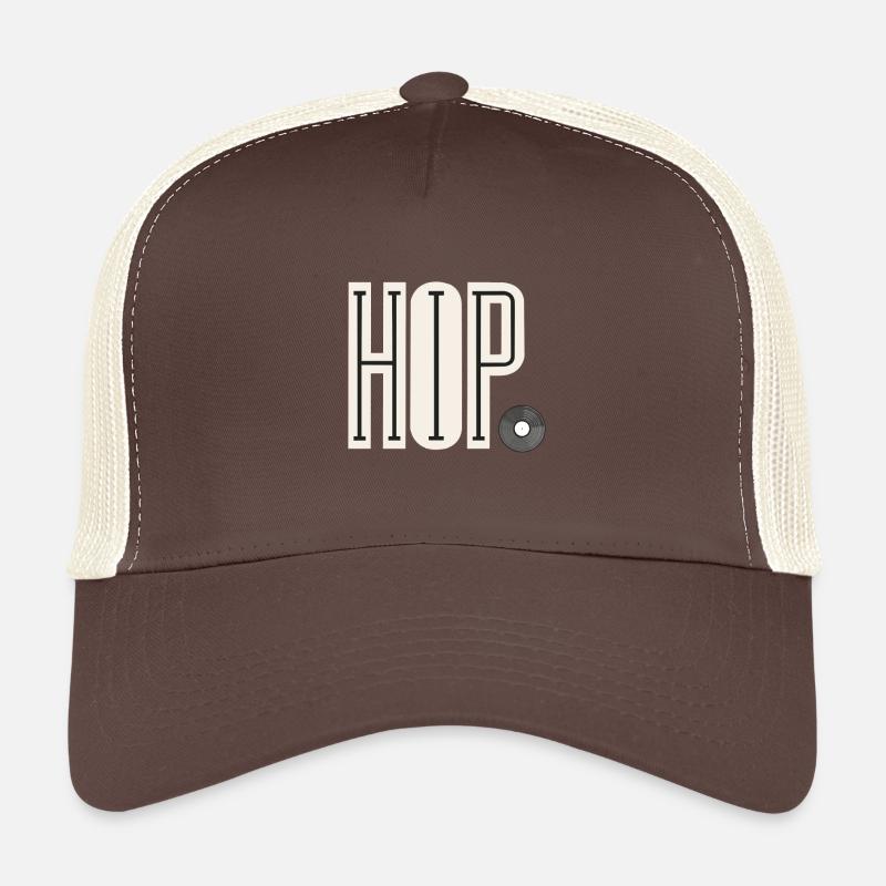 hip hop - Trucker Cap - Braun/Beige
