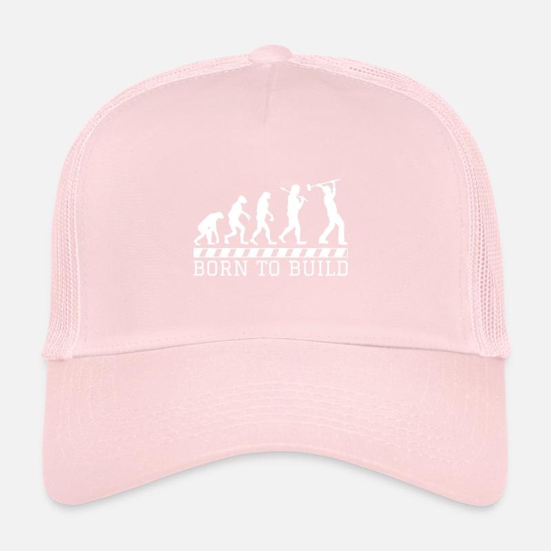 construction cadeau Evolution des travailleurs de la construction travail professionnel Casquette trucker 