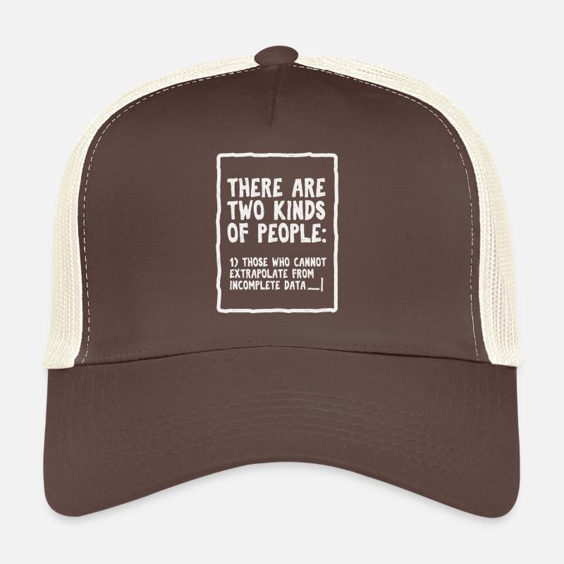 Incomplete Data Funny Science Nerd - Trucker Cap - brown/beige